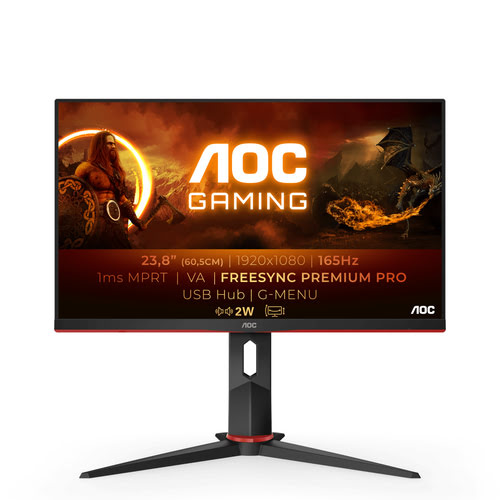 AOC 23 pouces  24G2SU/BK-- - Ecran PC AOC - grosbill.com - 1