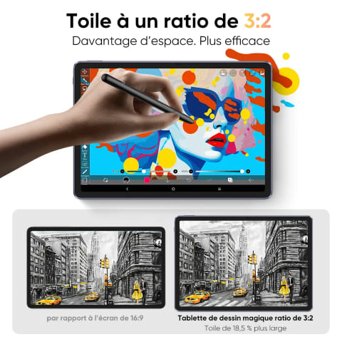 XPPEN Magic Drawing Pad/2540LPI/12"/Violet - Tablette graphique - 3