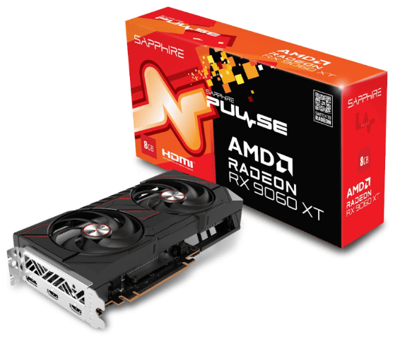 Sapphire Pulse Radeon RX 9060 XT GAMING OC 8GB# - Carte graphique - 6