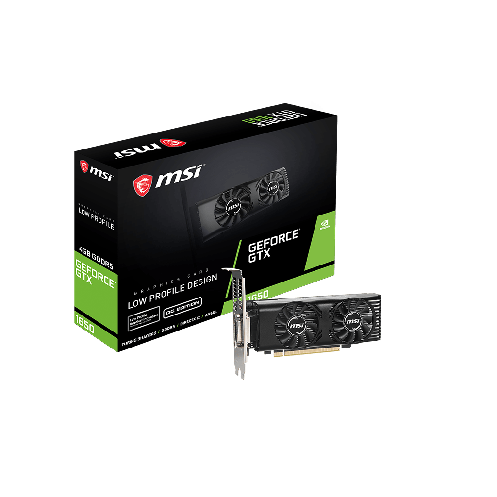MSI GTX 1650 4GT LP OC  - Carte graphique MSI - grosbill.com - 0