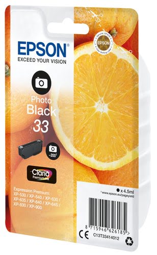 Epson Ink/33 Oranges 4.5ml PBK - Achat / Vente Consommable imprimante sur grosbill.com - 1