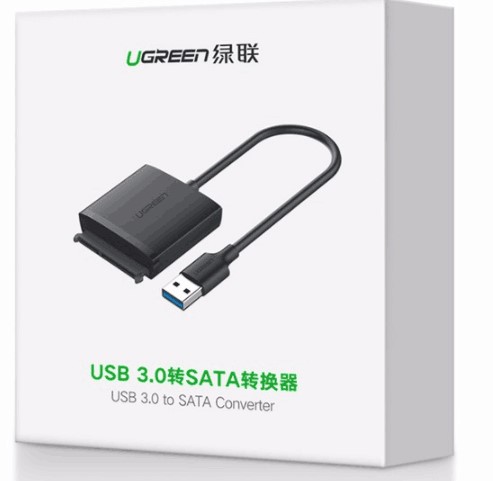 Adapatateur USB3.0 vers SATA/2.5"/3.5"/12T/HDD/SSD - Connectique PC - 1