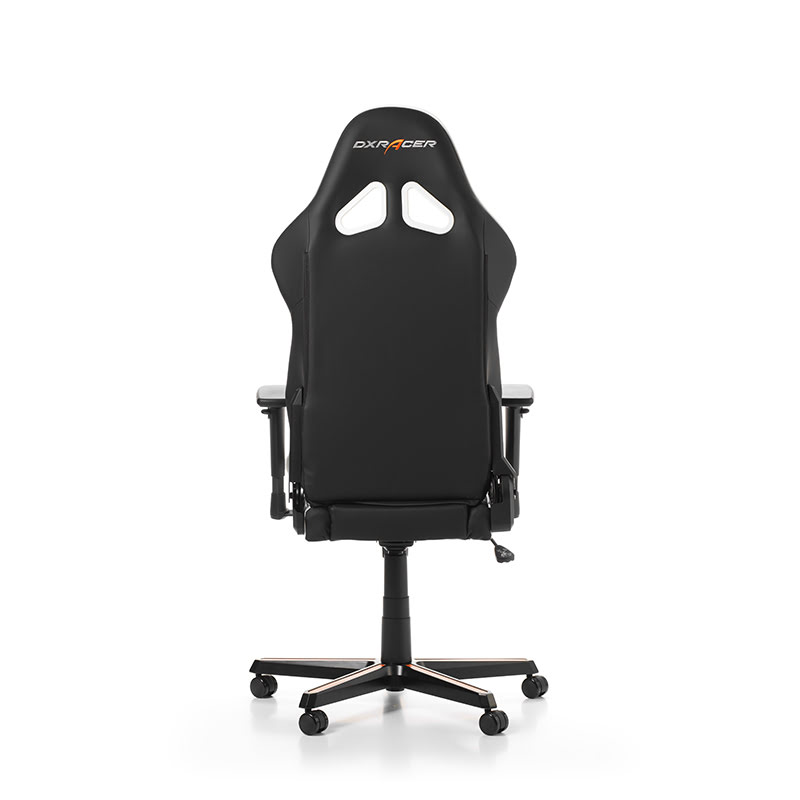 DXRacer Racing R288-NOW- Noir/Blanc/Orange/Simili Cuir/3D Noir/Orange - Siège PC Gamer - 2