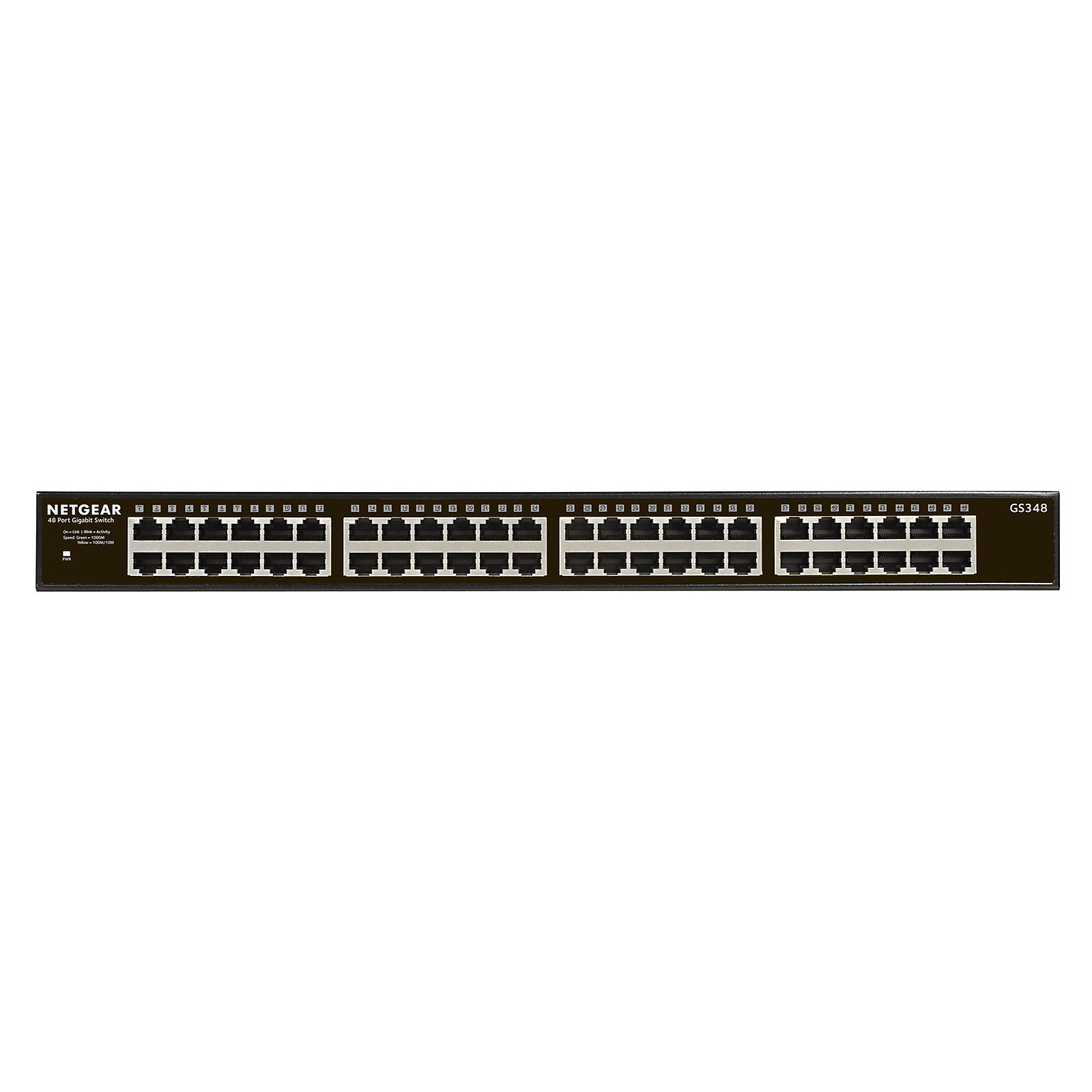 Switch Netgear 48 ports 10/100/1000 GS348# - grosbill.com - 2