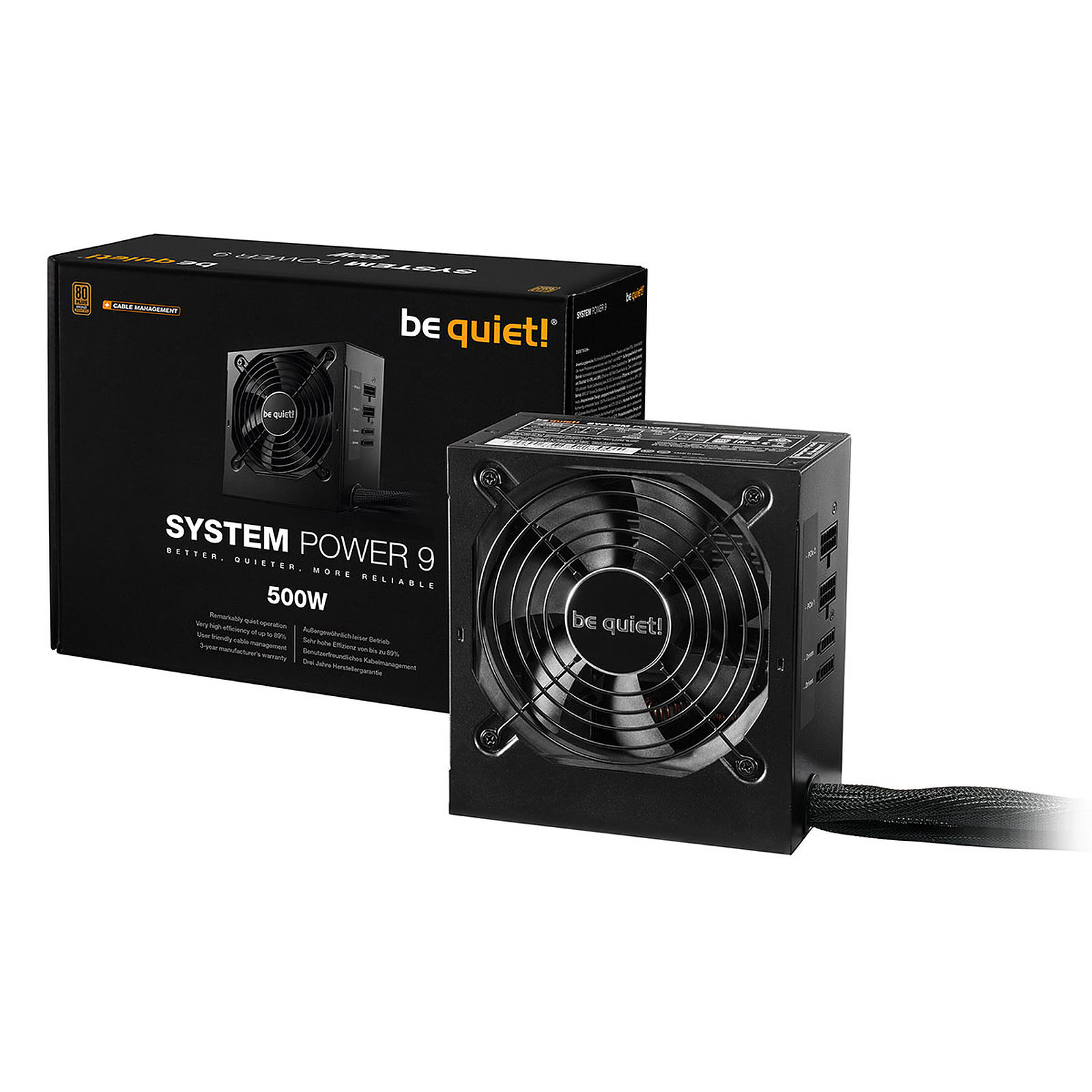 be quiet! System Power 9 CM (500W) - Alimentation be quiet! - 1
