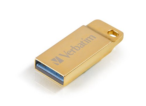 Verbatim Metal Executive USB 3.0 Drive Gold 16GB