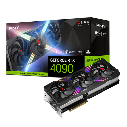 image produit PNY GeForce RTX 4090 24GB XLR8 Gaming VERTO Overclocked Edition Grosbill