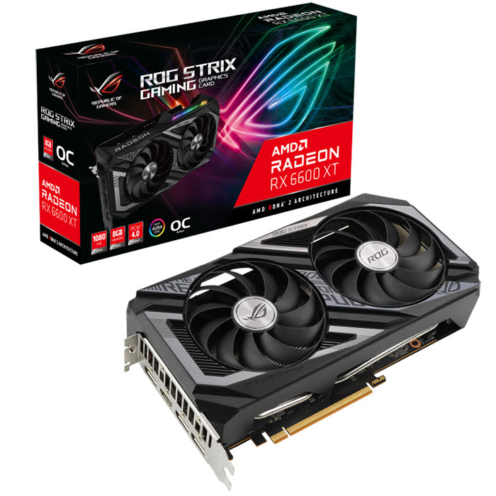 Asus ROG-STRIX-RX6600XT-O8G-GAMING  - Carte graphique Asus - 0