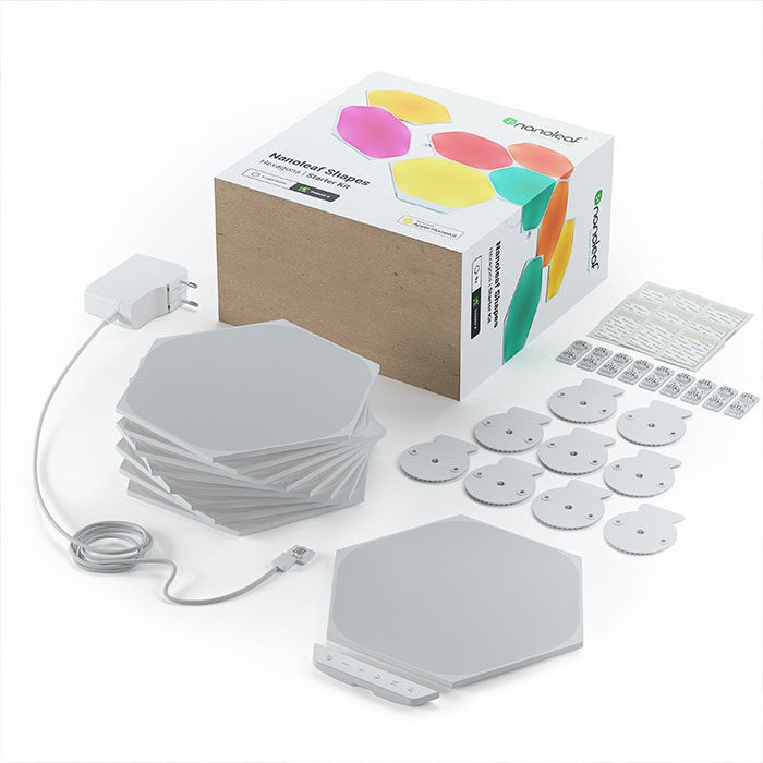 Nanoleaf Shapes Hexagons Starter Kit - 9 pièces  (NL42-0002HX-9PK) - Achat / Vente Objet connecté / Domotique sur grosbill.com - 4