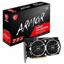 image produit MSI RX 6600 ARMOR 8G - RX6600/8Go/HDMI/DP-Seconde Vie-Etat Satisfaisant Grosbill