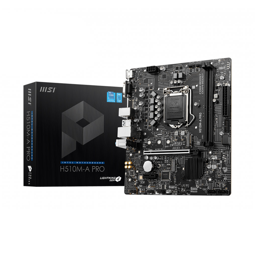 MSI H510M-A PRO Micro-ATX  - Carte mère MSI - grosbill.com - 0