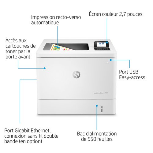 LASERJET COLOR M554DN (7ZU81A) - Achat / Vente sur grosbill.com - 10