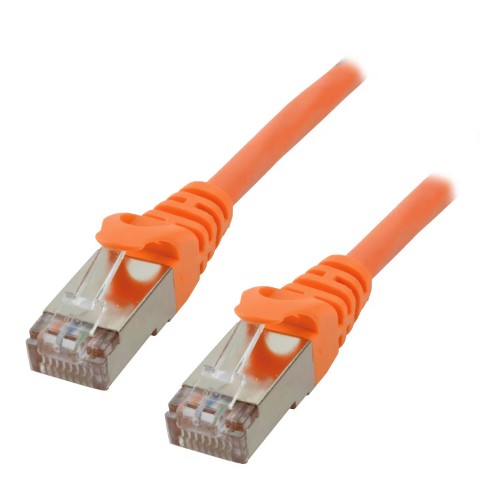 Câble RJ45 CAT 6 F/UTP - 1m - Orange# - Connectique réseau - 0