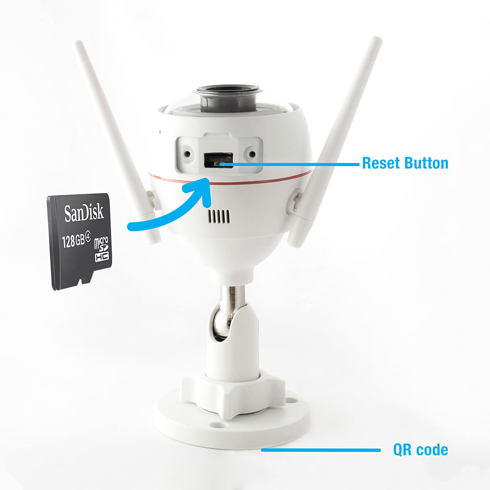 Ezviz Husky Air C3W 1080p -Extér. IP66 FHD 1080p WiFi - Webcam - 1
