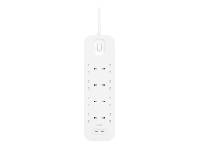 Surge Protection 8 Outlet Dual USB-C 30w - Achat / Vente sur grosbill.com - 0