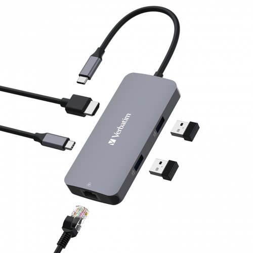 Verbatim Pro USB-C Multiport Hub CMH-05 - Achat / Vente sur grosbill.com - 2