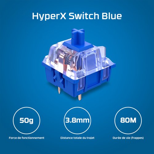 HyperX Alloy PBT HX Red Keyboard FR - Achat / Vente sur grosbill.com - 7