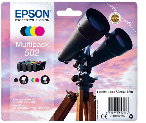 Epson - Noir, Cyan, Magenta, Jaune - C13T02V64010 - Achat / Vente Consommable imprimante sur grosbill.com - 0