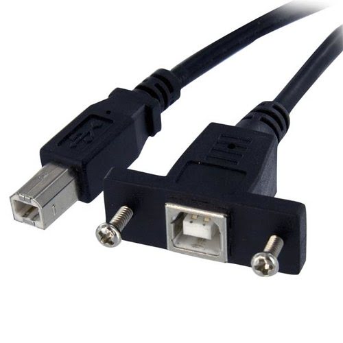 1ft Panel Mount USB B to B Cable - F/M - Achat / Vente sur grosbill.com - 0