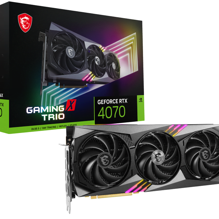 MSI RTX 4070 GAMING X TRIO 12G  - Carte graphique MSI - 0