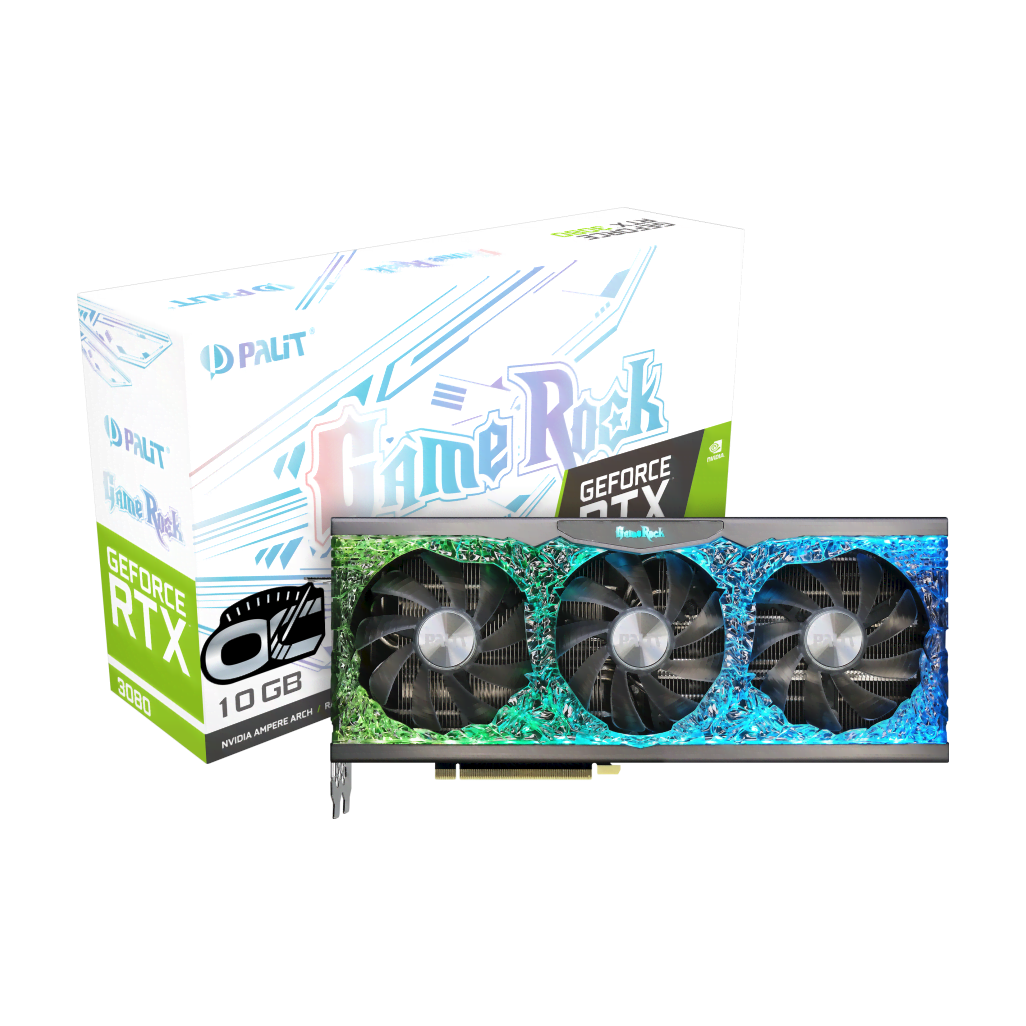 Palit RTX3080 GameRock OC 10G LHR  - Carte graphique Palit - 0