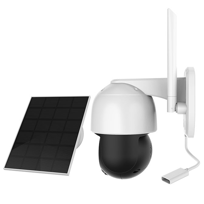Foscam B4 WiFi Solar Battery Camera - 4MP/Pan/Tilt (B4) - Achat / Vente Caméra réseau sur grosbill.com - 2