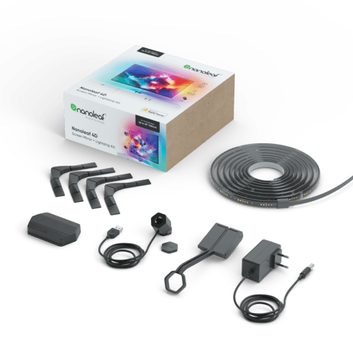 Nanoleaf Kit 4D TV Screen Mirror + Bande Led - Jusqu'à 65" (NF082K02-40LS) - Achat / Vente Objet connecté / Domotique sur grosbill.com - 0