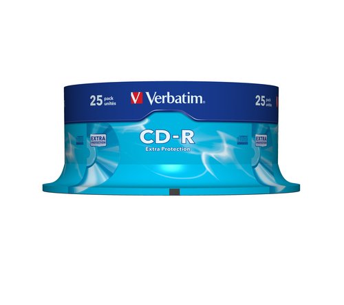 Verbatim CD-R/700MB 80Min 52x DataLife Spdl 25pk