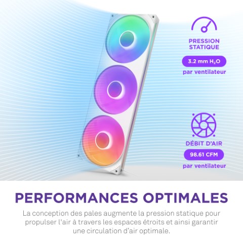 NZXT F420RGB Core Fan (Single Frame) - Ventilateur boîtier NZXT - 7