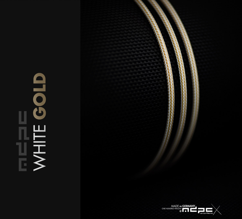 MDPC-X White-Gold Cable Sleeve XTC (SL-XTC-XGO) - Achat / Vente Modding sur grosbill.com - 0