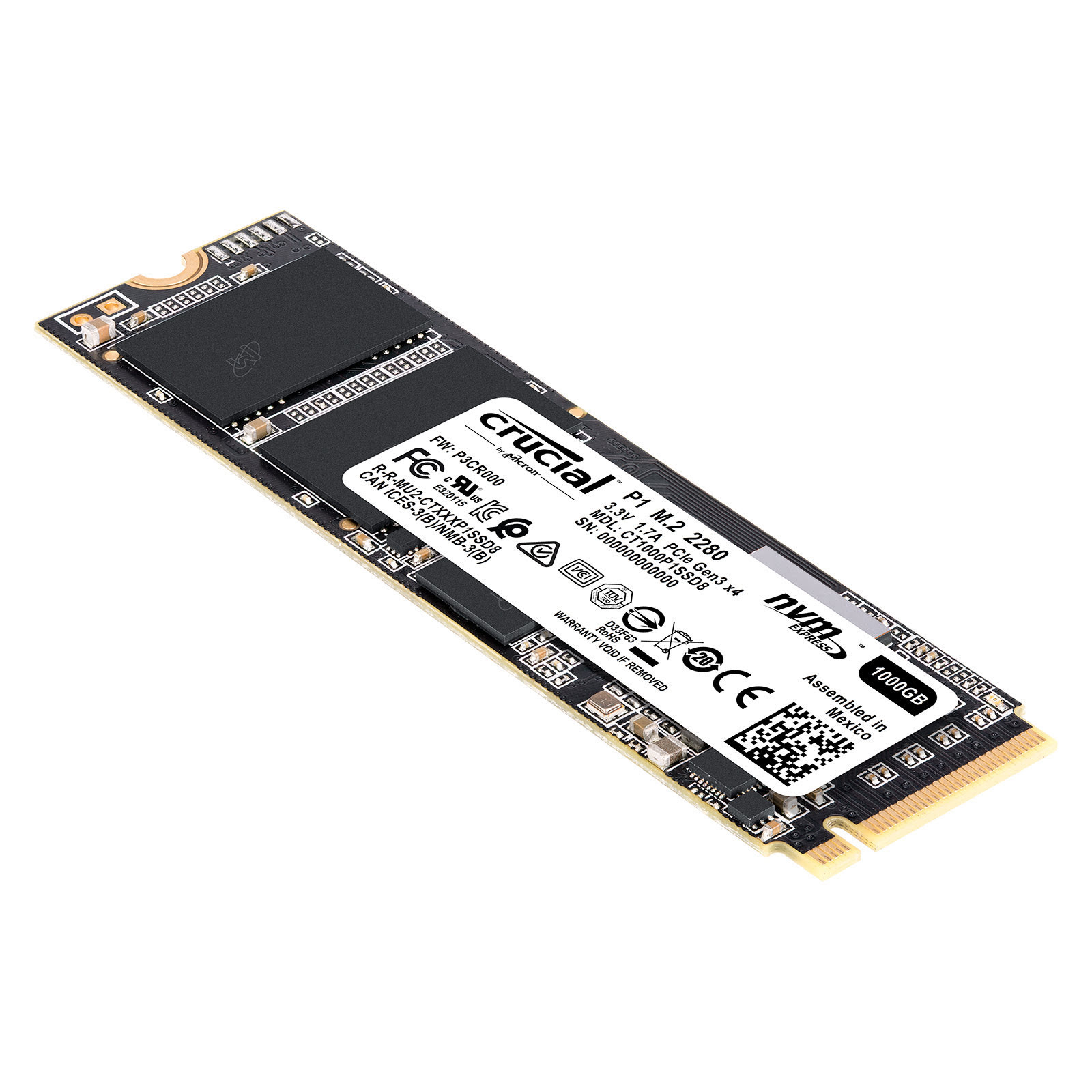Crucial P1  M.2 - Disque SSD Crucial - grosbill.com - 0