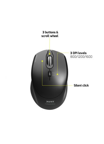Port Connect Professional Office Pack - Pack Clavier/Souris - 6