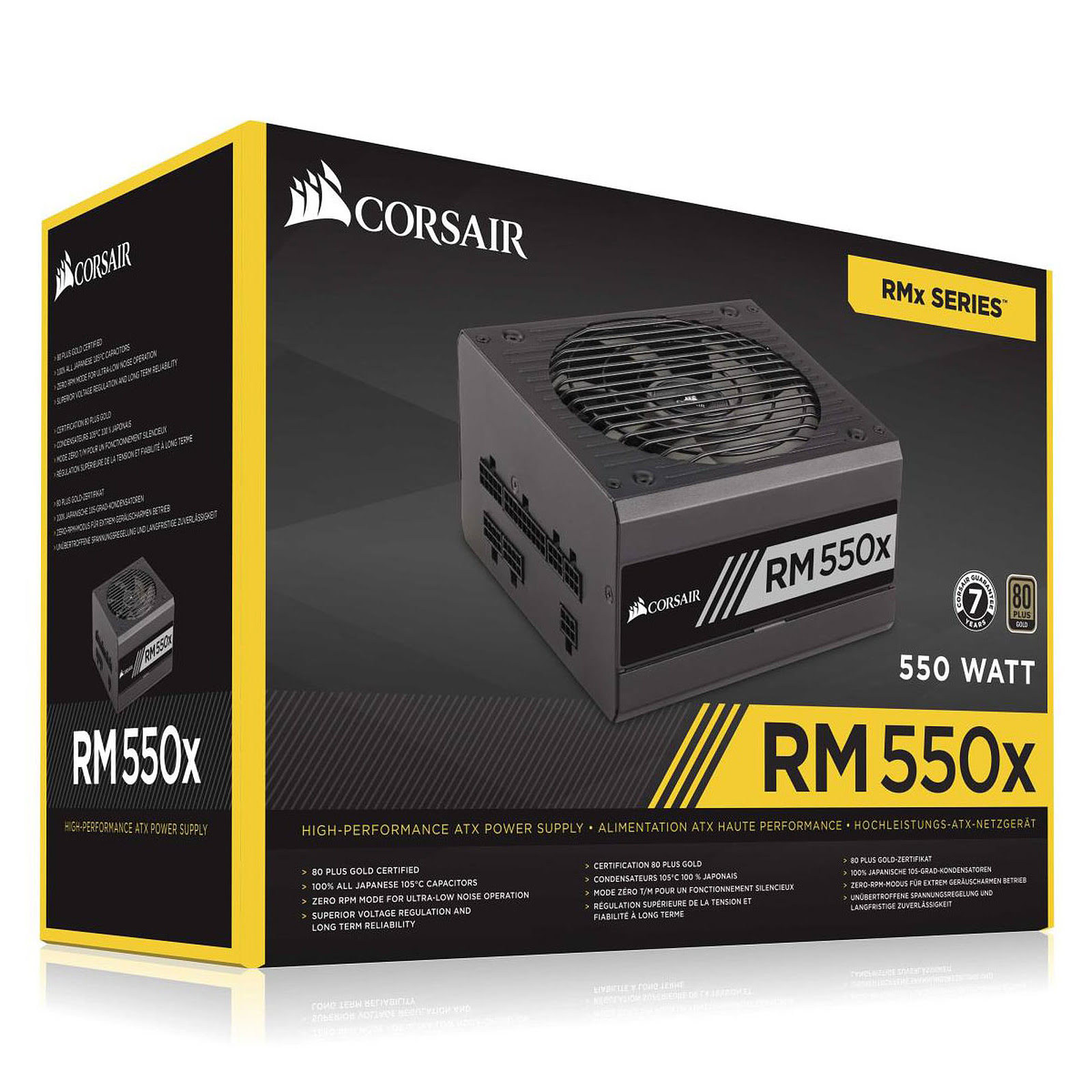 Corsair RM550x 80+ Gold Mod. (550W) - Alimentation Corsair - 0