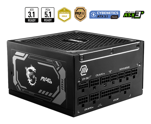 MSI 80+ GOLD FM (1000W) - Alimentation MSI - grosbill.com - 3