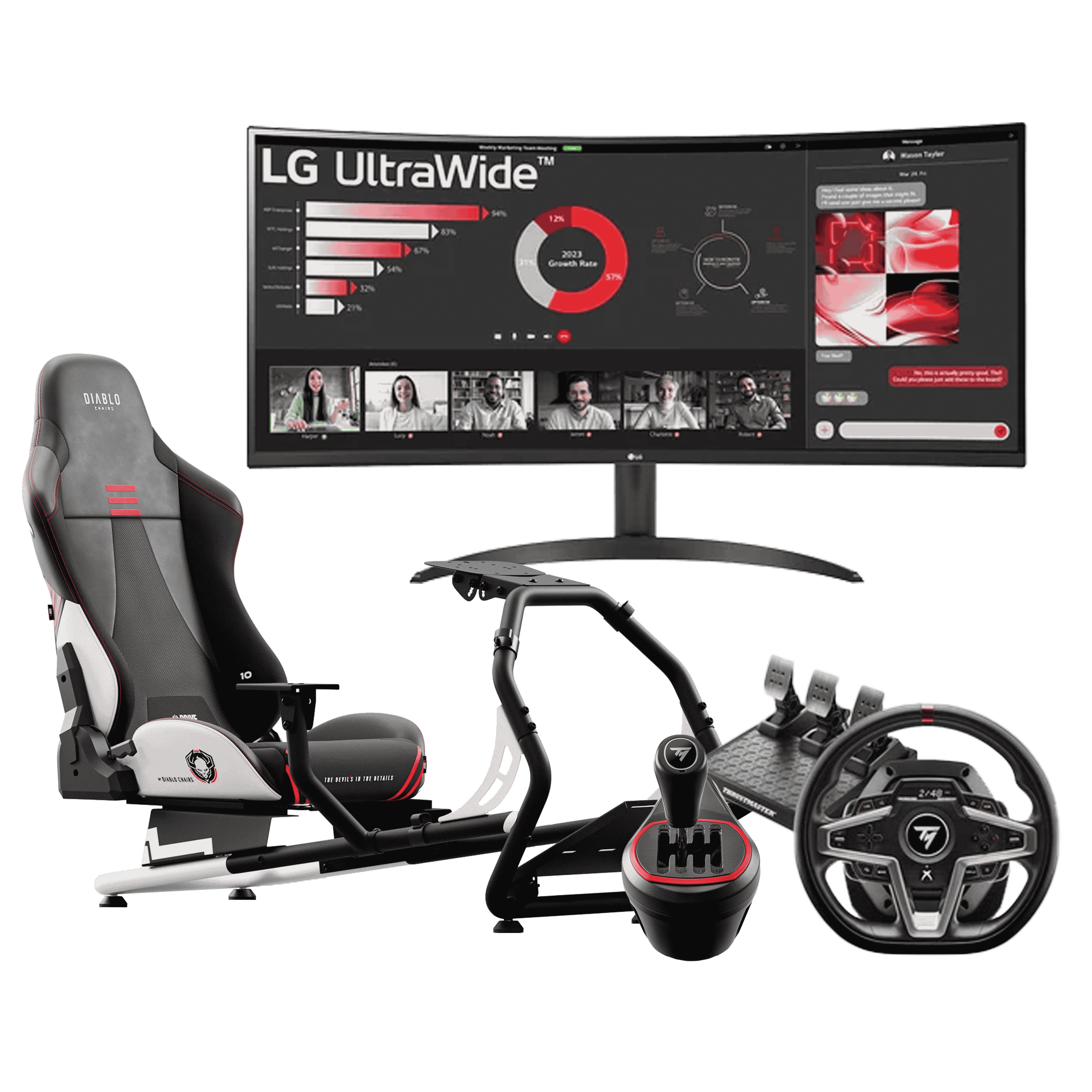 Pack Simracing ThrustMaster Grosbill