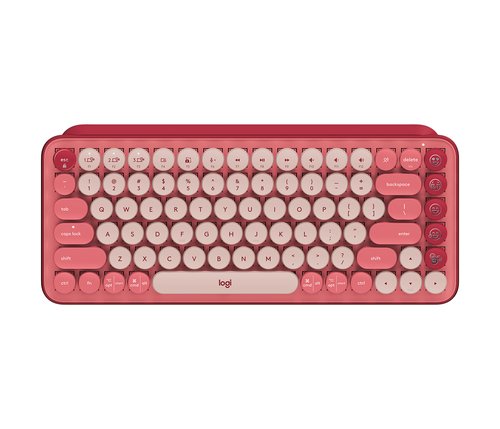 Logitech Pop Keys - Rose/Sans Fil