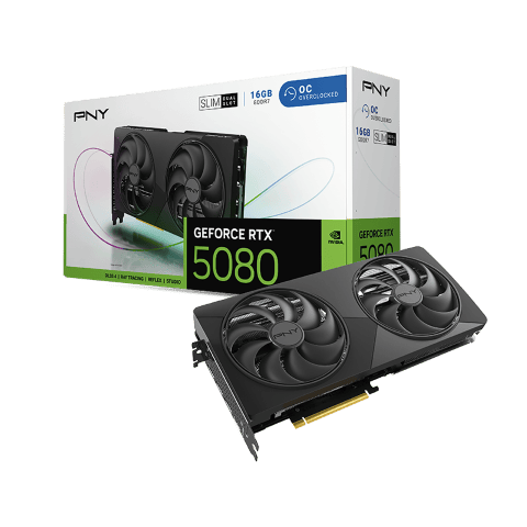 PNY GeForce RTX 5080 16Go Slim Dual Fan Overclocked - Carte graphique - 0