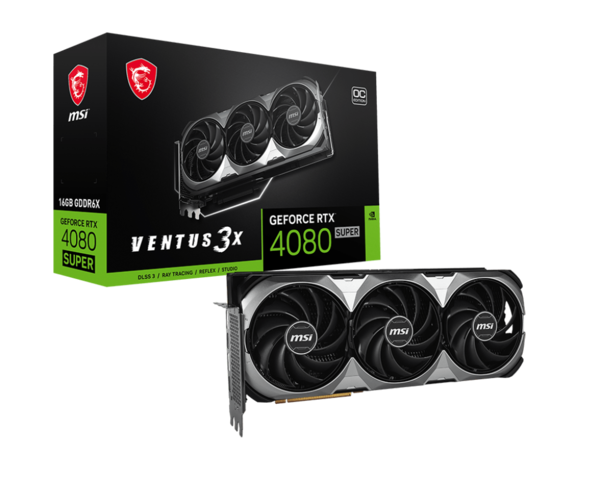 MSI GeForce RTX 4080 SUPER 16G VENTUS 3X OC-Seconde Vie-Etat Satisfaisant - Carte graphique - 0