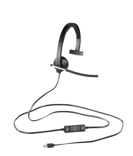 Logitech H650e Mono Mono Noir - Micro-casque - grosbill.com - 1