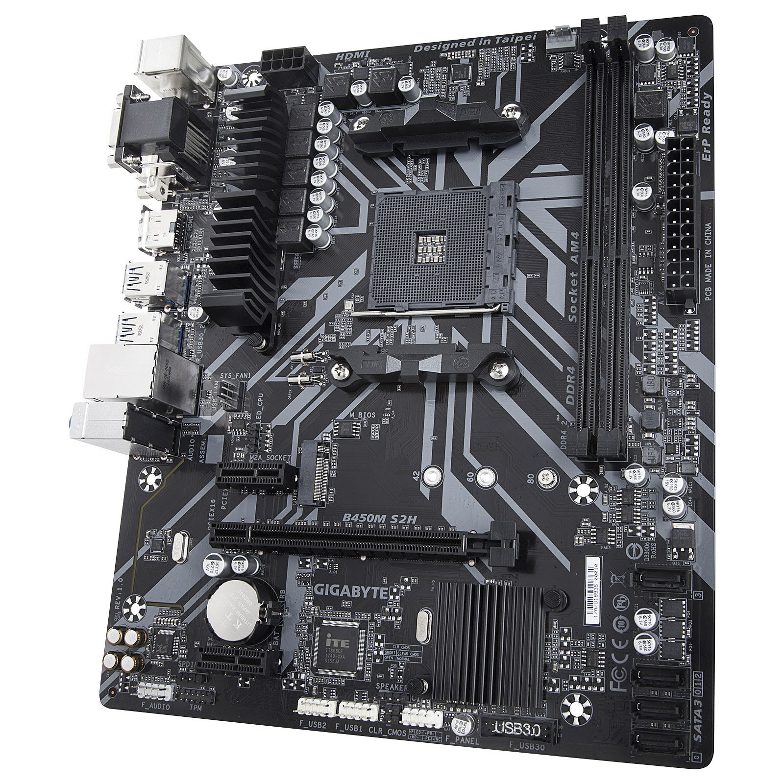 Gigabyte B450M S2H Micro-ATX  - Carte mère Gigabyte - grosbill.com - 2