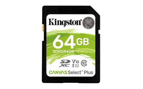 Kingston 64GB SDXC 100R C10 UHS-I U1 V10