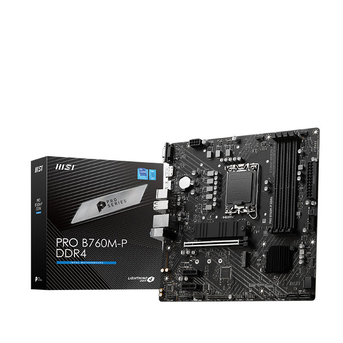 MSI PRO B760M-P DDR4 Micro-ATX  - Carte mère MSI - grosbill.com - 0