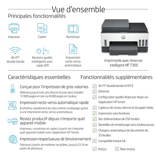 SMART TANK 7305 AIO 4800X1200 - Achat / Vente sur grosbill.com - 4