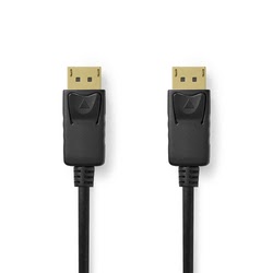 Connectique TV/Hifi/Video Nedis Câble DisplayPort 1.4 8K male/male - Noir - 2m - Plaqué or Grosbill