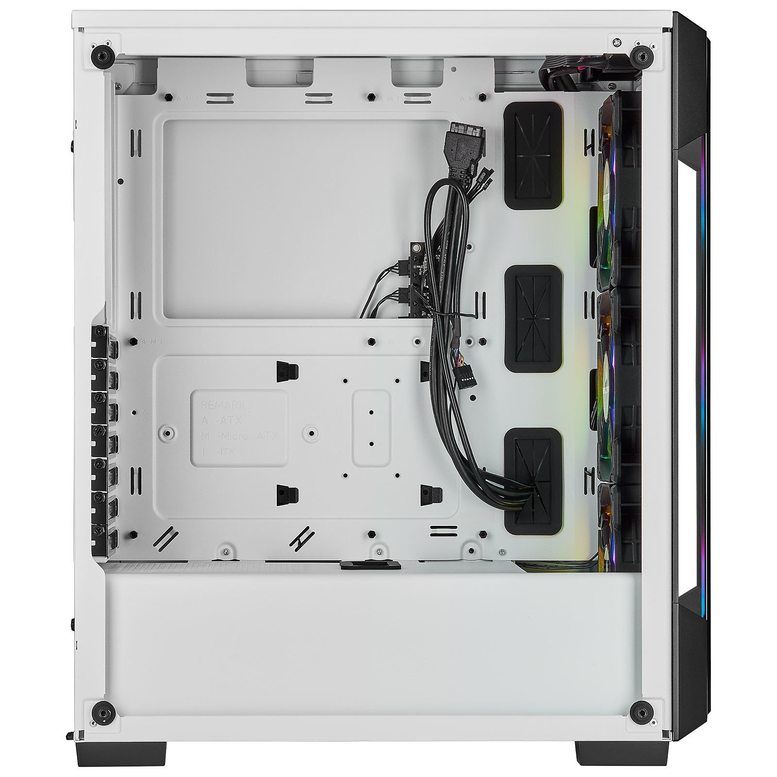 Corsair iCUE 220T RGB Tempered White Blanc - Boîtier PC Corsair - 1