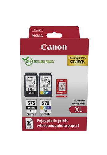 Consommable imprimante Canon Pack cartouches PG-575XL/CL-576XL Grosbill