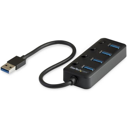 Hub - USB 3 4-Port with On/Off Switches - Achat / Vente sur grosbill.com - 0
