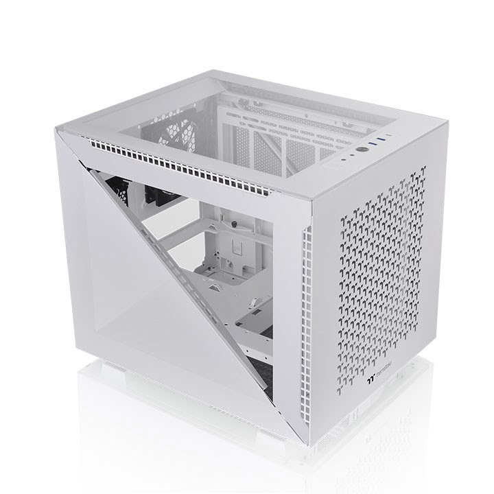 Thermaltake Divider 200 TG Air Snow White Blanc - Boîtier PC - 4