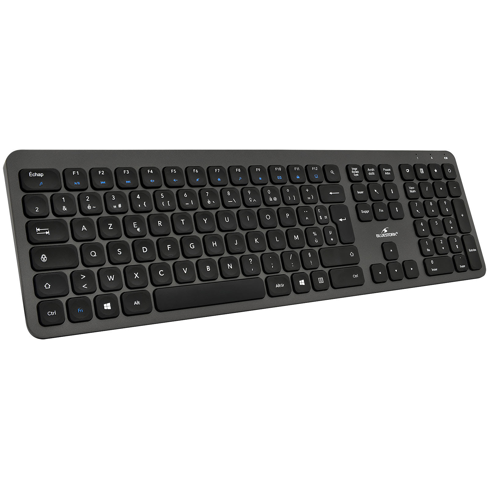 Bluestork Pack Easy Slim Gris Sans Fil - Pack Clavier/Souris - 2