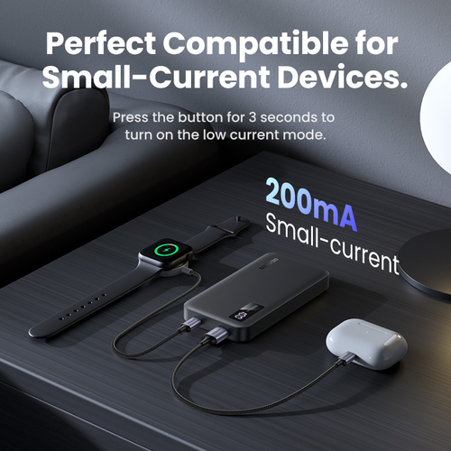 Batterie externe USB-C+USB-A/10000mAh/20W/Noir - 9